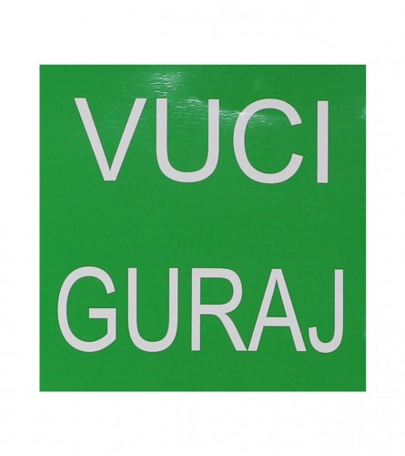 MASTER Naljepnica VUCI-GURAJ 10x10cm zelena M50888