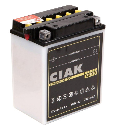 CIAK Akumulator 12V-14Ah STARTER MOTO L+YB14-A2