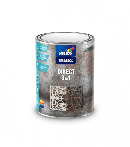 HELIOS Boja za metal Direct 3u1 bijela 0,75l Tessarol