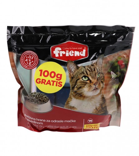 FRIEND Hrana za mačke govedina 800g+100g 3216-GG101515
