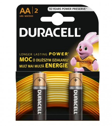 DURACELL Baterija alkalna AA LR6 1,5V 2/1 P73138