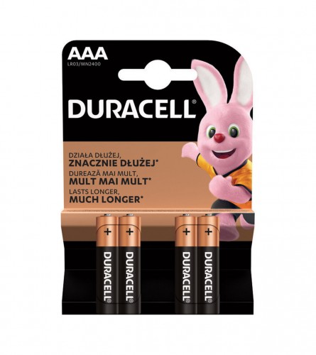 DURACELL Baterije alkalne AAA LR3 1,5V 4/1
