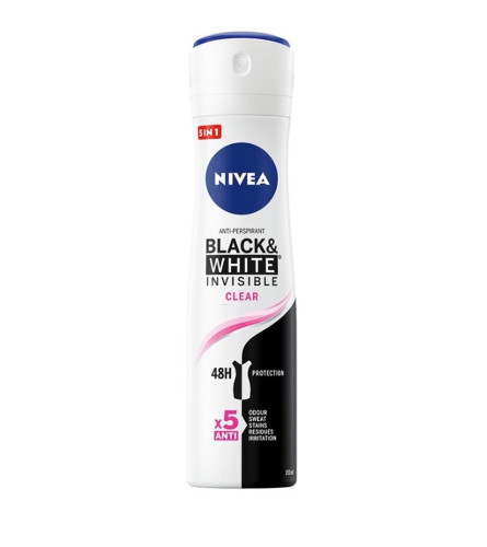 NIVEA Dezodorans ženski Black&White Invisible 150ml