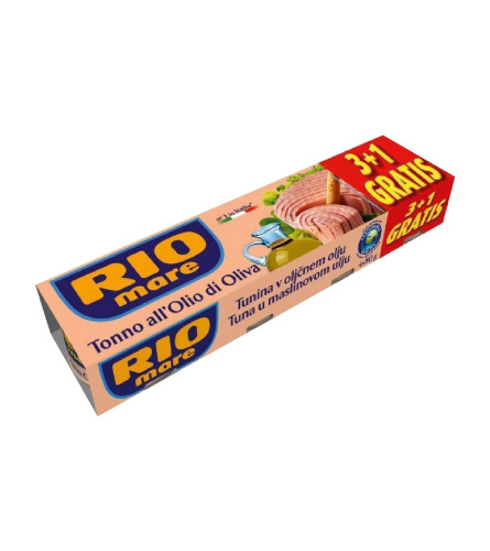 RIO MARE Tuna u maslinovom ulju 3+1 gratis 80g