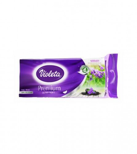 VIOLETA Toaletni papir troslojni ljubičica 10/1