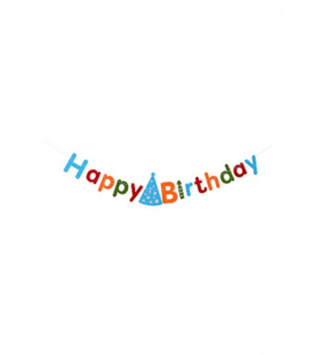 KOOISTRA Baner čestitka zastavice 2m Happy Birthday 264070