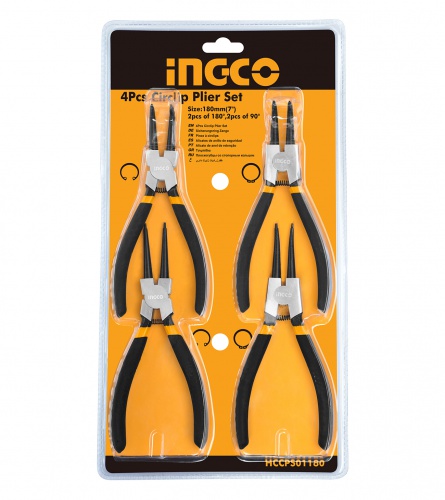 INGCO TOOLS Kliješta za seger prsten 180mm HCCPS01180