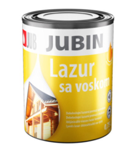 JUB Boja osnovna za drvo JUBIN LASUR sa voskom 0,75l bezbojna