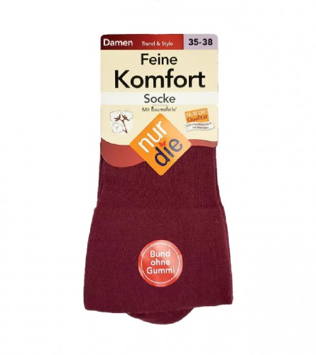NUR DIE Čarape ženske Komfort s aloe verom 35-38 495824