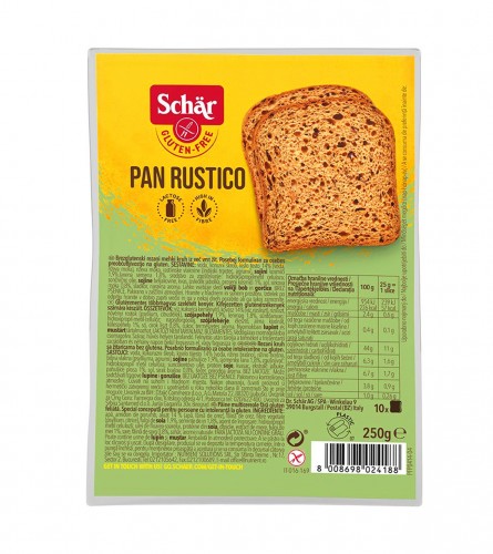 SCHAR Hljeb PAN RUSTICO bez glutena 250g