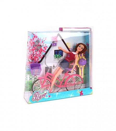 OTTO SIMON Igračka lutka Fleur na biciklu 571-6623