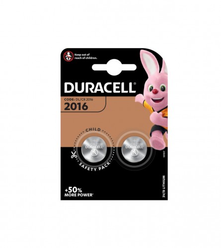 DURACELL Baterije Lithium CR2016 X2 Duracell CR2016DURB2