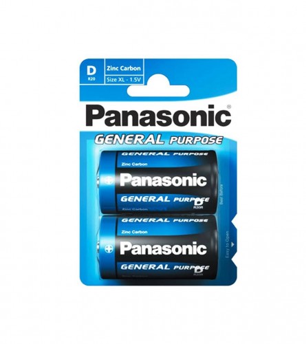 PANASONIC Baterije Mono R20 Panasonic 191013