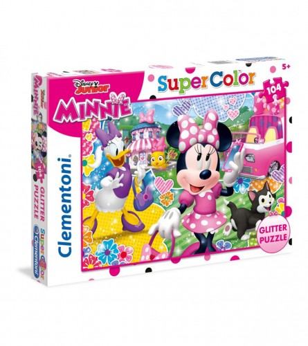 CLEMENTONI Igračka puzzle Minnie Mouse glitter 104/1 176086