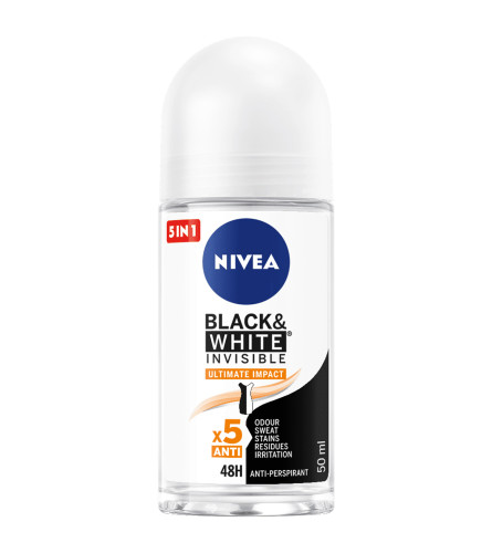 NIVEA Deo Roll On ženski Black and White 50ml