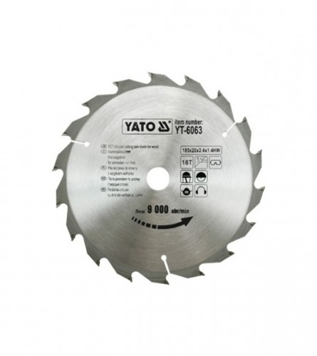 YATO List kružne pile za drvo 185x20 YT-6063