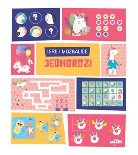 MALIK Vježbanka Igre i Mozgalice Jednorozi