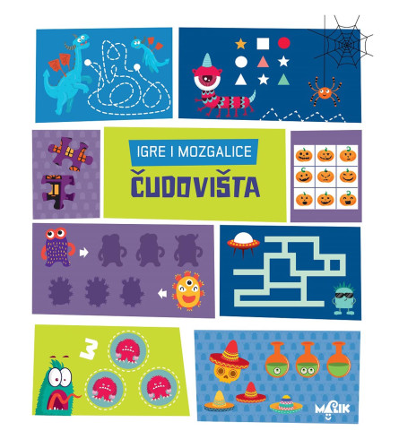 MALIK Vježbanka Igre i Mozgalice Čudovišta