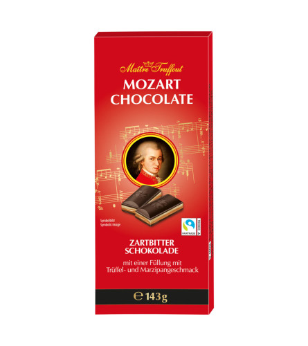 MAITRE TRUFFOUT Čokolada tamna Mozart 143g