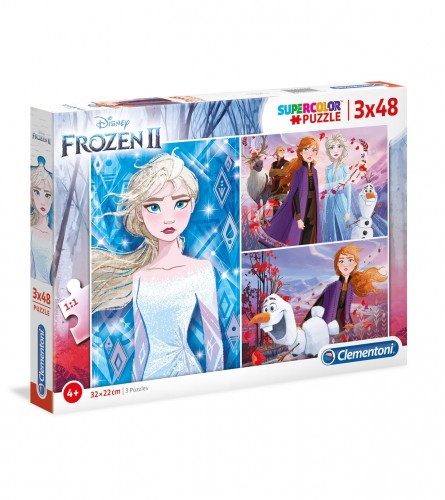 CLEMENTONI Igračka puzzle Frozen 3x48 164306