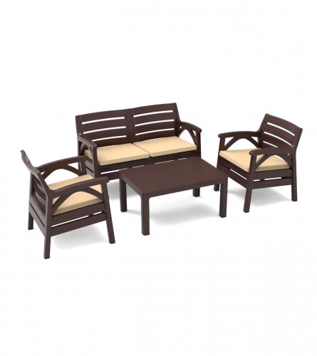 VIOLET Set sto + 2 stolice + sofa sa podmetačima Santana 868