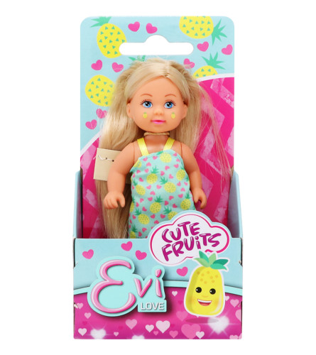 SIMBA Igračka lutka Evi u voćnim haljinama 12cm 412515