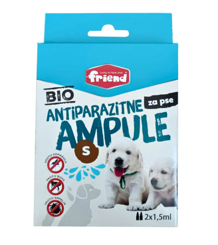 FRIEND Ampula BIO antiparazitna za pse S