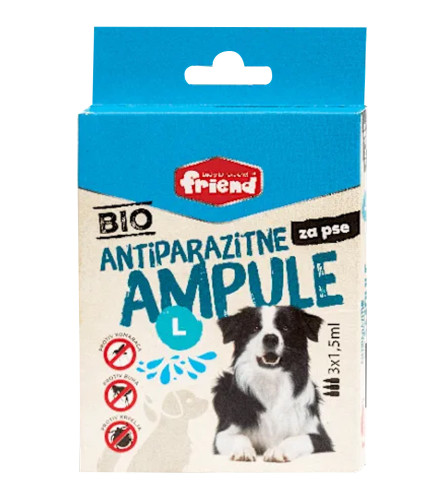 FRIEND Ampula BIO antiparazitna za pse L