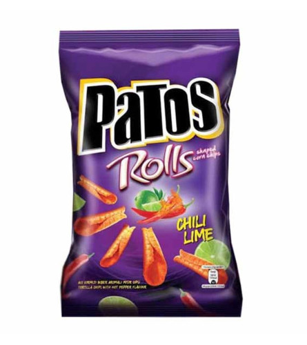 PATOS Čips Rolls Chili Lime 100g