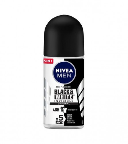 NIVEA Dezodorans 50ml roll on Black & White