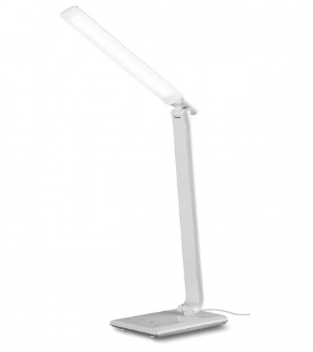 BRILLIANT Lampa LED stolna bijela sa USB priključkom L-10004