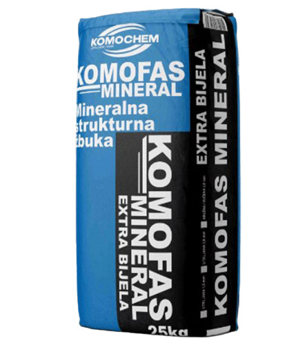 KOMOCHEM Malter završni fasadni Komofas mineral 25-1 2mm kružni/vučeni 6880