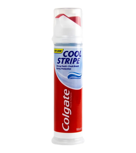 COLGATE Pasta za zube u tubi sa pumpicom Cool Stripe 100ml