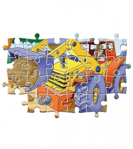 CLEMENTONI Igračka puzzle građevinske mašine 27x19cm 80333