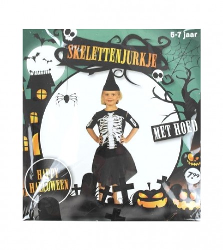 MASTER Kostim dječiji Halloween skelet 3-5god 015347