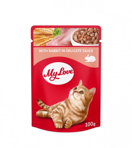 MASTER Hrana za mačke sa zečetinom u sosu 100g My Love