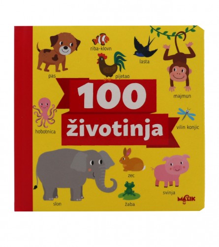 MALIK Dječija knjiga - slikovnica 100 Životinja 00333