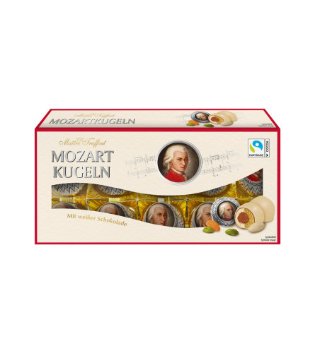 MAITRE TRUFFOUT Praline Mozart kugle sa bijelom čokoladom 200g