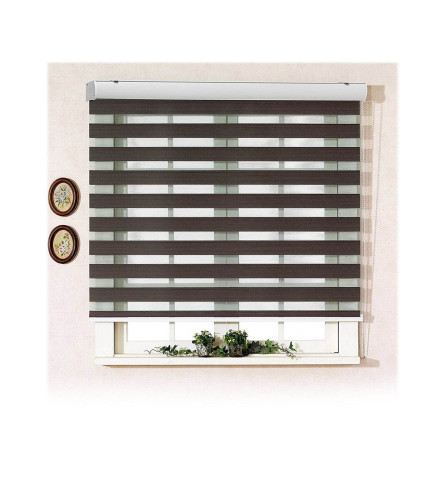 MASTER Zavjesa zebra 160x160 W-001 sivo drvo