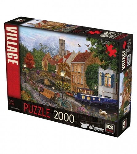 KS GAMES Igračka puzzle Village 22509 2000 dijelova