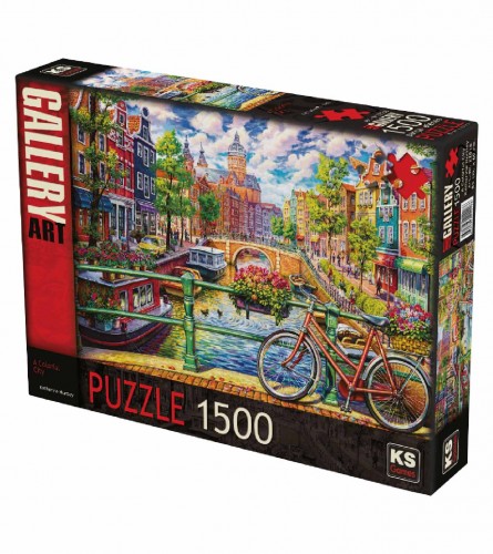 KS GAMES Igračka puzzle Šareni grad 22018 1500 dijelova