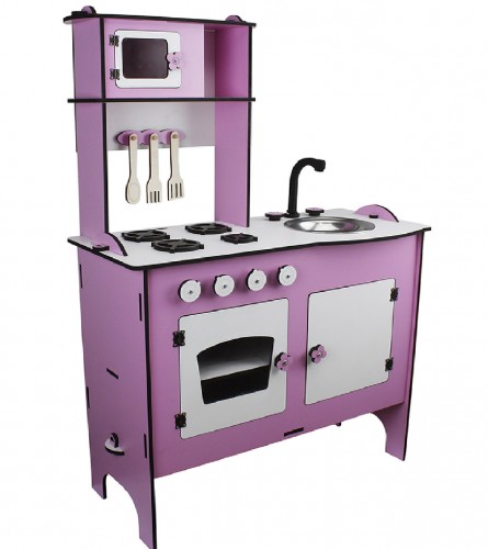 OKUTAN Igračka kuhinja drvena 70x101x33cm CG34 roza