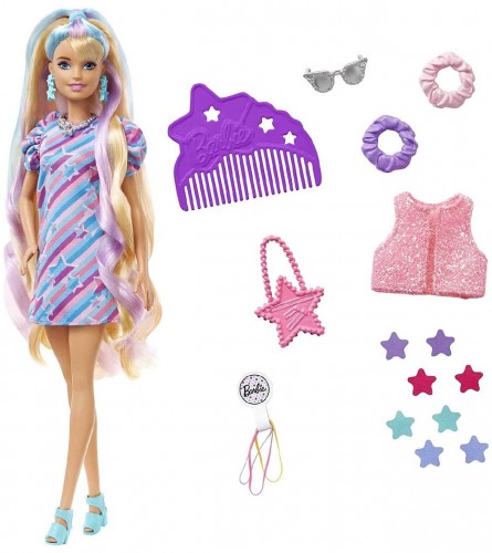 MATTEL Igračka Barbie sa dodacima za pravljenje frizure HCM88
