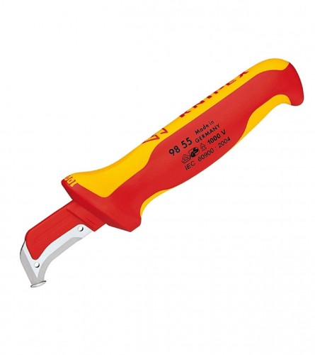 KNIPEX Nož za skidanje izolacije sa papučom 180mm 9855