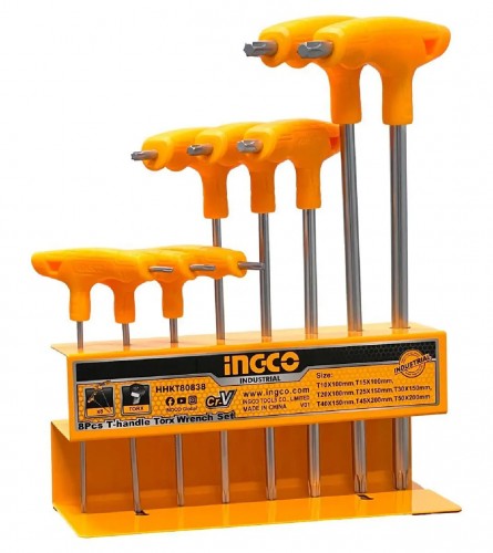 INGCO TOOLS Izvijači Torx set 8/1 Cr-V HHKT8083