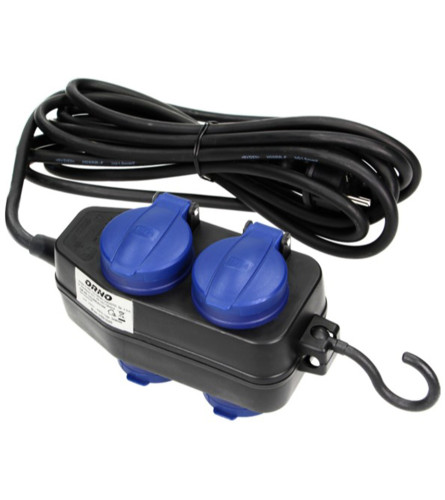 ORNO Kabal produžni sa 4 izlaza sa kukom H05RR-F 3X1,5mm 5m IP44 OR-AE-13160(GS)
