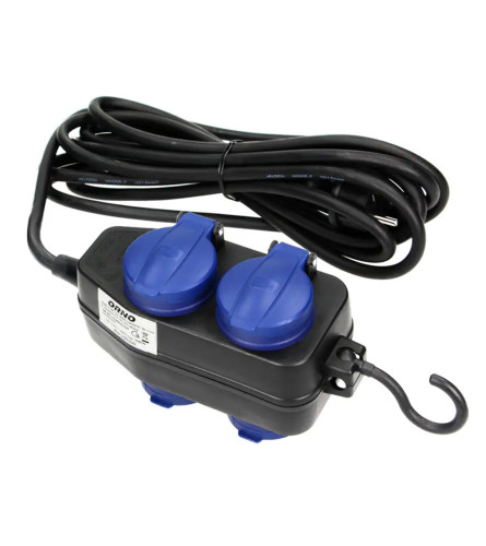 ORNO Kabal produžni sa 4 izlaza sa kukom H05RR-F 3X1,5mm 10m IP44 OR-AE-13160(GS)