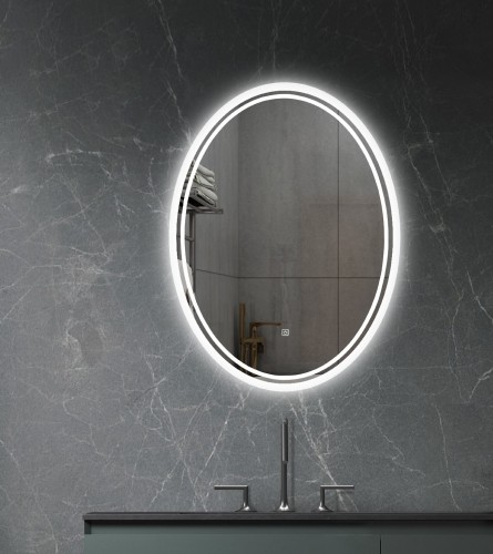 MASTER Ogledalo LED ovalno 60x80cm 8W SPB-306080