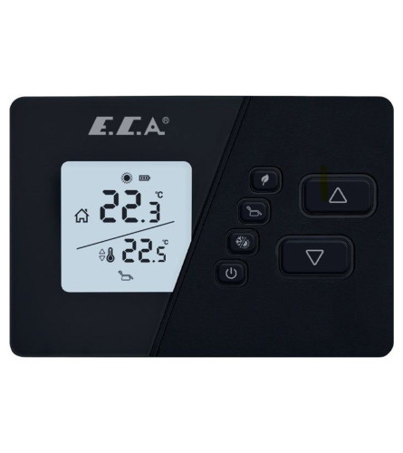 E.C.A. Termostat sobni Wi-Fi On-Off bežični Poly Comfort crni 7006903007