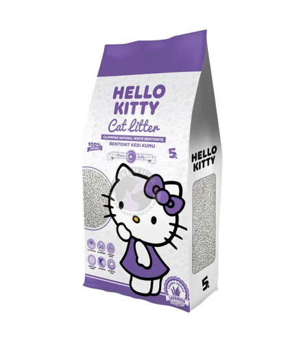 HOBBY Pijesak za mačke 5l Hello Kitty Lavanda
